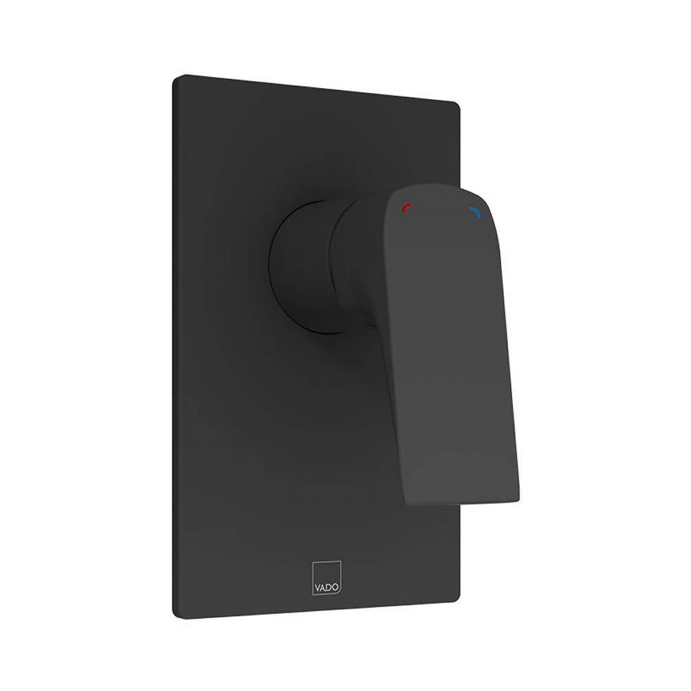 Vado Cameo Matt Black Manual Shower Valve - 1 Outlet